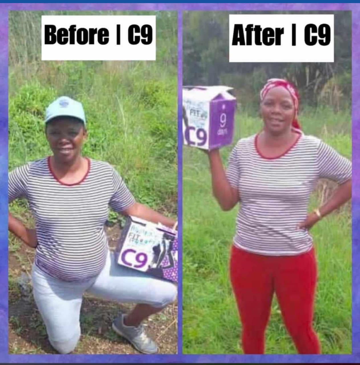 Transformation avant après 2