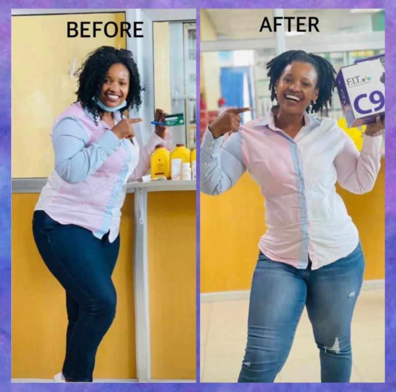 Transformation avant après 3